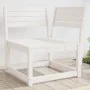 Garten-Ecksofa aus massivem weißem Kiefernholz, 73 x 73 x 78 cm von , Outdoor-Sofas - Ref: Foro24-844665, Preis: 80,25 €, Rab...