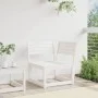 Garten-Ecksofa aus massivem weißem Kiefernholz, 73 x 73 x 78 cm von , Outdoor-Sofas - Ref: Foro24-844665, Preis: 80,25 €, Rab...