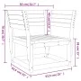 Gartenstuhl aus imprägniertem Kiefernholz von , Outdoor-Sofas - Ref: Foro24-844678, Preis: 86,44 €, Rabatt: %
