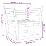 Gartenstuhl aus imprägniertem Kiefernholz von , Outdoor-Sofas - Ref: Foro24-844678, Preis: 87,25 €, Rabatt: %