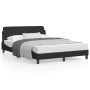 Bed frame with black velvet headboard 140x190 cm by , Beds and slatted bases - Ref: Foro24-373174, Price: 146,36 €, Discount: %
