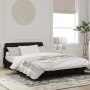 Bed frame with black velvet headboard 140x190 cm by , Beds and slatted bases - Ref: Foro24-373174, Price: 146,36 €, Discount: %