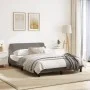 Bed frame with headboard in taupe gray fabric 140x190 cm by , Beds and slatted bases - Ref: Foro24-373169, Price: 147,14 €, D...