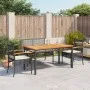 4-piece garden dining set with black synthetic rattan cushions by , Garden sets - Ref: Foro24-3213567, Price: 363,08 €, Disco...