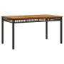 Juego comedor jardín 4 piezas con cojines ratán sintético negro de , Conjuntos de jardín - Ref: Foro24-3213567, Precio: 363,0...