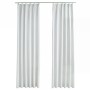 Cortinas opacas con ganchos 2 piezas blanco crudo 140x245 cm