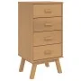 OLDEN bedside table solid brown pine wood by , Nightstands - Ref: Foro24-358585, Price: 103,60 €, Discount: %