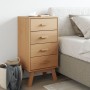 Mesita de noche OLDEN madera maciza de pino marrón de , Mesitas de noche - Ref: Foro24-358585, Precio: 105,46 €