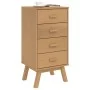 OLDEN bedside table solid brown pine wood by , Nightstands - Ref: Foro24-358585, Price: 103,60 €, Discount: %