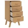 OLDEN bedside table solid brown pine wood by , Nightstands - Ref: Foro24-358585, Price: 103,60 €, Discount: %