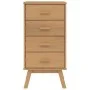 OLDEN bedside table solid brown pine wood by , Nightstands - Ref: Foro24-358585, Price: 103,60 €, Discount: %