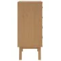 OLDEN bedside table solid brown pine wood by , Nightstands - Ref: Foro24-358585, Price: 103,60 €, Discount: %