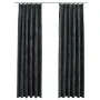 Blackout curtains and hooks 2 pcs anthracite velvet 140x245 cm by vidaXL, Curtains and curtains - Ref: Foro24-134502, Price: ...