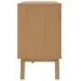 OLDEN Nachttisch aus massivem braunem Kiefernholz von , Schubladen - Ref: Foro24-358591, Preis: 199,76 €, Rabatt: %