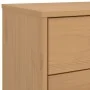 OLDEN bedside table solid brown pine wood by , Drawers - Ref: Foro24-358591, Price: 208,69 €, Discount: %