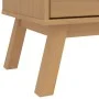 OLDEN bedside table solid brown pine wood by , Drawers - Ref: Foro24-358591, Price: 208,69 €, Discount: %