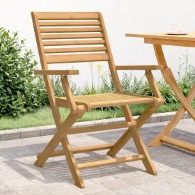 Klappbare Gartenstühle 2 Stück Akazienholz 54,5x61,5x86,5cm von , Gartenstühle - Ref: Foro24-365737, Preis: 115,99 €, Rabatt: %