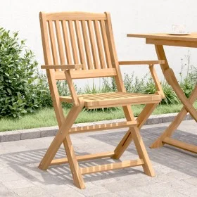 Folding garden chairs 4 pcs acacia wood 57.5x54.5x90 cm by , Garden chairs - Ref: Foro24-365742, Price: 197,77 €, Discount: %