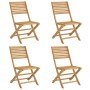 Klappbare Gartenstühle 4 Stück Akazienholz 48,5x61,5x87 cm von , Gartenstühle - Ref: Foro24-365740, Preis: 199,96 €, Rabatt: %