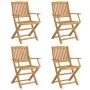 Klappbare Gartenstühle 4 Stück Akazienholz 57,5x54,5x90 cm von , Gartenstühle - Ref: Foro24-365742, Preis: 197,77 €, Rabatt: %
