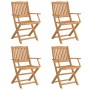 Sillas de jardín plegables 4 uds madera acacia 57,5x54,5x90 cm