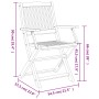 Folding garden chairs 4 pcs acacia wood 57.5x54.5x90 cm by , Garden chairs - Ref: Foro24-365742, Price: 193,45 €, Discount: %