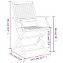 Klappbare Gartenstühle 4 Stück Akazienholz 57,5x54,5x90 cm von , Gartenstühle - Ref: Foro24-365742, Preis: 197,77 €, Rabatt: %