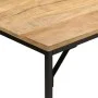 Dining table solid rough mango wood and iron 110x30x75cm by , Kitchen and dining tables - Ref: Foro24-372727, Price: 114,36 €...