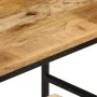 Stapelbare Tische, 3-teilig, aus massivem, rauem Mangoholz und Eisen von , Seitentische - Ref: Foro24-372731, Preis: 59,56 €,...