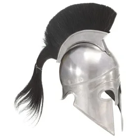 Replica of Greek warrior helmet role-playing silver steel by vidaXL, Collectible weapons - Ref: Foro24-286229, Price: 84,83 €...