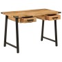 Desk with drawers solid mango wood and iron 105x55x70cm by , Office chairs - Ref: Foro24-372733, Price: 224,38 €, Discount: %
