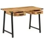 Desk with drawers solid mango wood and iron 105x55x70cm by , Office chairs - Ref: Foro24-372733, Price: 222,16 €, Discount: %