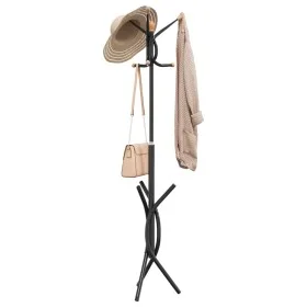 Garderobe aus schwarz pulverbeschichtetem Eisen, 176 cm von , Hut- und Garderobenständer - Ref: Foro24-377083, Preis: 31,88 €...