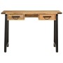 Desk with drawers solid mango wood and iron 105x55x70cm by , Office chairs - Ref: Foro24-372733, Price: 224,38 €, Discount: %