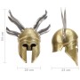 Griechischer Kriegerhelm, Nachbildung einer lebendigen Rolle aus Stahl und Messing von vidaXL, Sammelwaffen - Ref: Foro24-286...