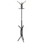 Perchero de hierro con recubrimiento en polvo negro 176 cm de , Percheros para sombreros y abrigos - Ref: Foro24-377083, Prec...