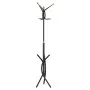 Perchero de hierro con recubrimiento en polvo negro 176 cm de , Percheros para sombreros y abrigos - Ref: Foro24-377083, Prec...