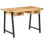 Desk with drawers solid mango wood and iron 105x55x70cm by , Office chairs - Ref: Foro24-372733, Price: 224,38 €, Discount: %