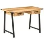 Desk with drawers solid mango wood and iron 105x55x70cm by , Office chairs - Ref: Foro24-372733, Price: 222,16 €, Discount: %