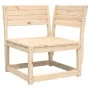 Corner garden sofa with pine wood cushions 73x73x78 cm by , Outdoor sofas - Ref: Foro24-844684, Price: 85,49 €, Discount: %