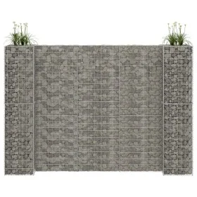 H-förmiger Gabionen-Pflanzkasten aus Stahldraht, 260 x 40 x 200 cm von vidaXL, Töpfe und Pflanzgefäße - Ref: Foro24-145665, P...