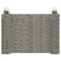 H-shaped gabion planter steel wire 260x40x200 cm by vidaXL, Pots and planters - Ref: Foro24-145665, Price: 135,12 €, Discount: %
