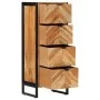 Mueble de baño madera maciza de acacia y hierro 40x30x100 cm de , Muebles de baño - Ref: Foro24-372746, Precio: 269,49 €, Des...