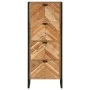 Mueble de baño madera maciza de acacia y hierro 40x30x100 cm de , Muebles de baño - Ref: Foro24-372746, Precio: 269,49 €, Des...