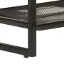 Schuhbank aus massivem Akazienholz und Eisen, 110 x 35 x 45 cm von , Schuhregale und Schuhorganisatoren - Ref: Foro24-372744,...