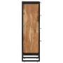 Badezimmerschrank aus massivem Akazienholz und Eisen, 40 x 30 x 100 cm von , Badezimmermöbel - Ref: Foro24-372746, Preis: 275...