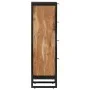 Mueble de baño madera maciza de acacia y hierro 40x30x100 cm de , Muebles de baño - Ref: Foro24-372746, Precio: 269,49 €, Des...