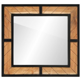 Solid acacia wood bathroom mirror 60x1x55 cm by , Bathroom furniture - Ref: Foro24-372750, Price: 55,04 €, Discount: %