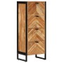Badezimmerschrank aus massivem Akazienholz und Eisen, 40 x 30 x 100 cm von , Badezimmermöbel - Ref: Foro24-372746, Preis: 275...