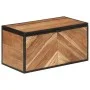 Aufbewahrungsbox aus massivem Akazienholz und Eisen, 60 x 30 x 30 cm von , Organisation und Aufbewahrung - Ref: Foro24-372752...